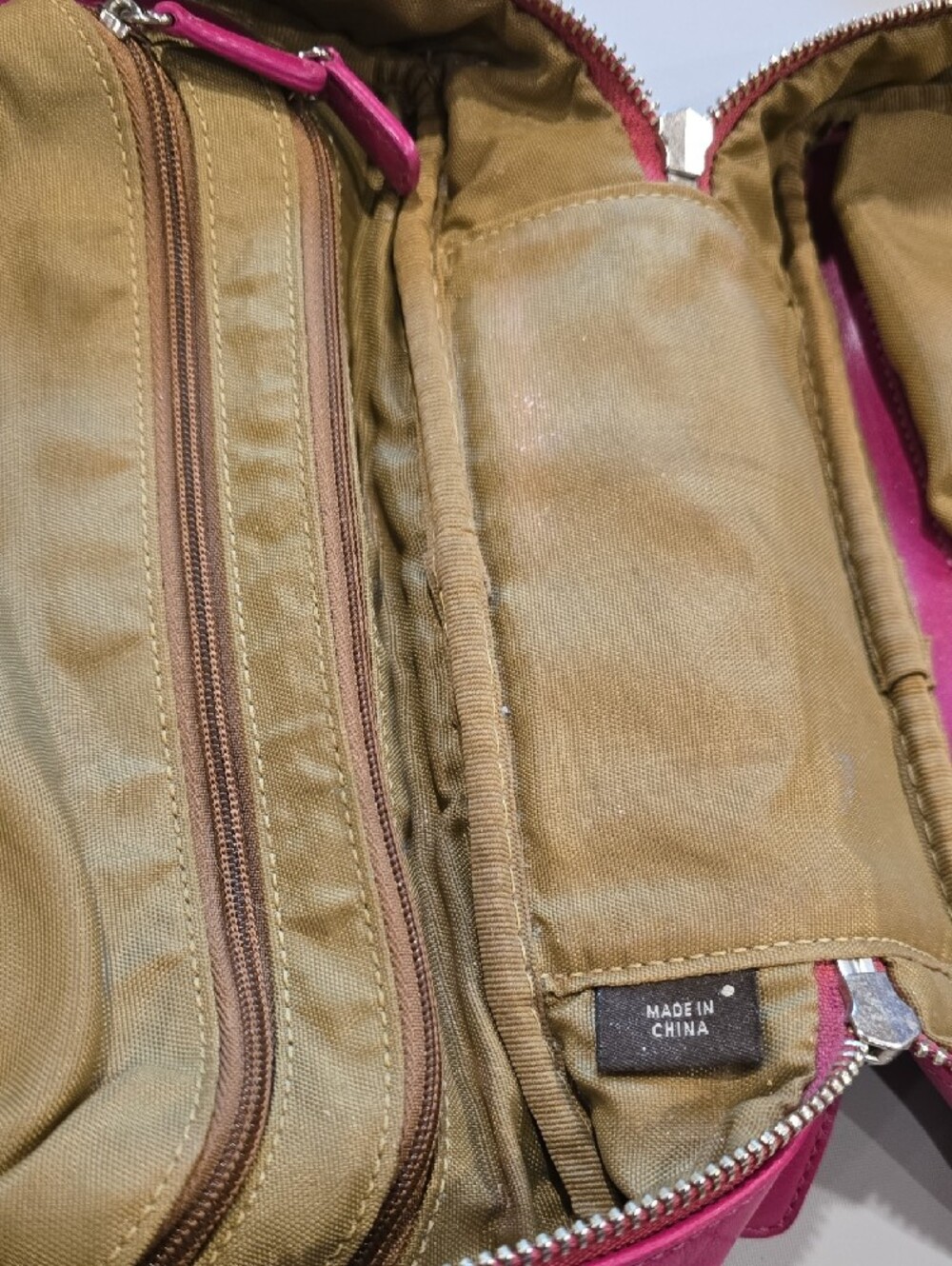 Coach Hot Pink Leather Tote Toiletries Cosmetic Y2K Rare Vintage Matching SET! - Picture 14 of 16